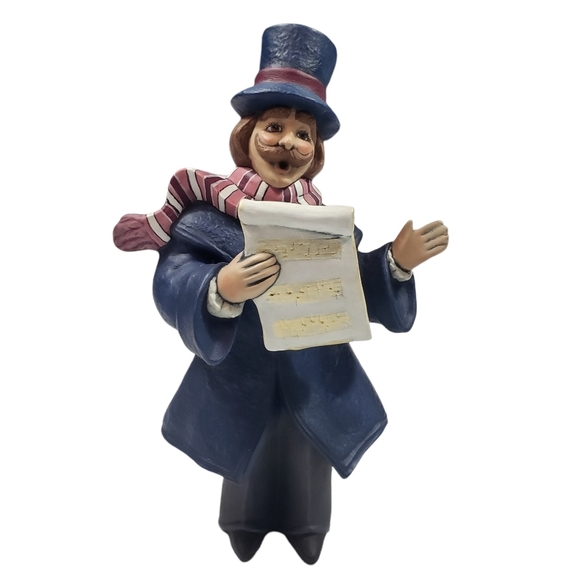 Victorian Ceramic Figurines Family Christmas Carolers Singers Decor Display - Picture 2 of 14